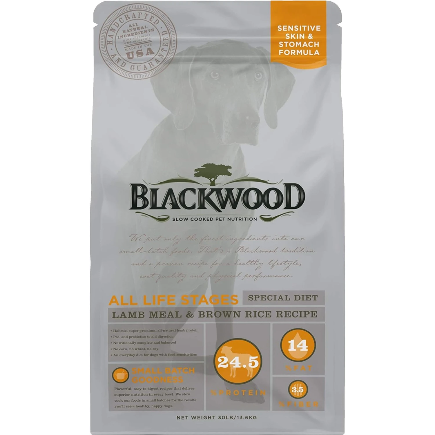 Blackwood Lamb Meal & Brown Rice Recipe Sensitive Skin & Stomach Formula Dry Dog Food 1 Blackwood Lamb Meal & Brown Rice Recipe Sensitive Skin & Stomach Formula Dry Dog Food