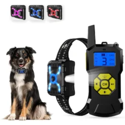 Petdiary T500 Deterrent Spray Rechargable Remote Dog Training Collar, Black