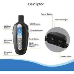 Petdiary T730 Dog Training Collar & Receiver, Black -Pawsphoria Sales Store 514438 PT6. AC SS1800 V1657658059