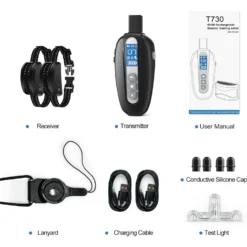 Petdiary T730 Dog Training Collar & Receiver, Black -Pawsphoria Sales Store 514438 PT7. AC SS1800 V1657658061