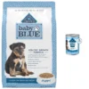 Blue Buffalo Baby Blue Healthy Growth Formula Natural Chicken & Brown Rice Recipe Puppy Dry Food & Blue Buffalo Baby Blue Healthy Growth Formula Natural Chicken & Vegetable Recipe Puppy Wet Food, 12.5-oz Cans, Case Of 12