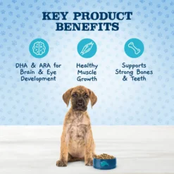 Blue Buffalo Baby Blue Large Breed Healthy Growth Formula Natural Chicken & Brown Rice Recipe Puppy Dry Food, 24-lb Bag & Blue Buffalo Baby Blue Healthy Growth Formula Natural Chicken & Vegetable Recipe Puppy Wet Food, 12.5-oz Cans, Case Of 12 -Pawsphoria Sales Store 515022 PT4. AC SS1800 V1649348033