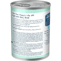Blue Buffalo Baby Blue Healthy Growth Formula Natural Chicken & Vegetable Recipe Puppy Wet Food, 12.5-oz Cans, Case Of 12 & Blue Buffalo Baby Blue Healthy Growth Formula Grain-Free High Protein Turkey & Potato Recipe Puppy Wet Food, 12.5-oz Cans, Case Of 12 -Pawsphoria Sales Store 515038 PT2. AC SS1800 V1649338637
