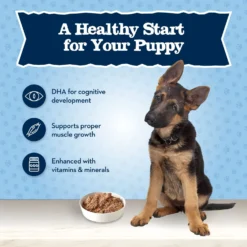 Blue Buffalo Baby Blue Healthy Growth Formula Natural Chicken & Vegetable Recipe Puppy Wet Food, 12.5-oz Cans, Case Of 12 & Blue Buffalo Baby Blue Healthy Growth Formula Grain-Free High Protein Turkey & Potato Recipe Puppy Wet Food, 12.5-oz Cans, Case Of 12 -Pawsphoria Sales Store 515038 PT8. AC SS1800 V1649355721