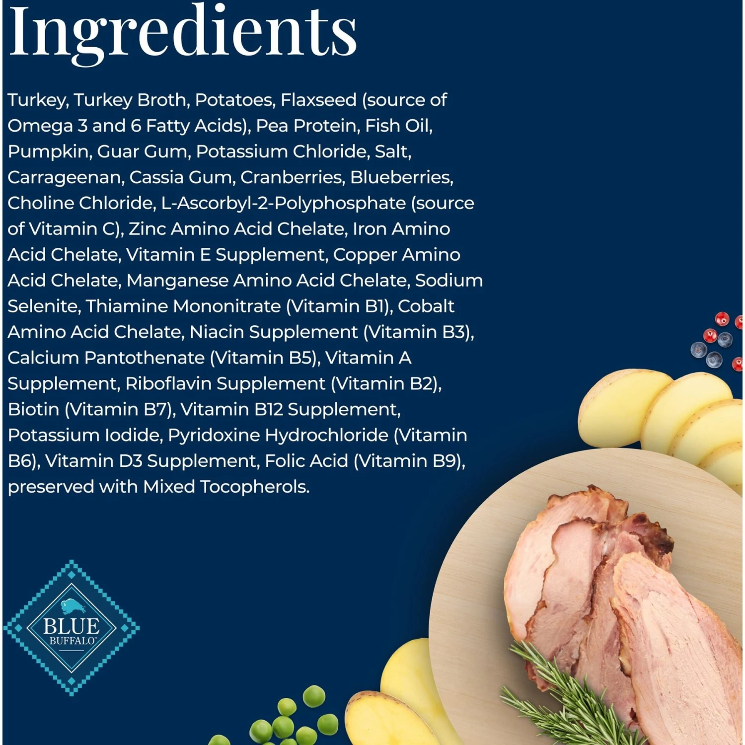 Blue Buffalo Basics Skin & Stomach Care Grain-Free Turkey & Potato Recipe Canned Dog Food 5 Blue Buffalo Basics Skin & Stomach Care Grain-Free Turkey & Potato Recipe Canned Dog Food - Image 5