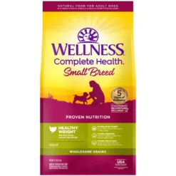 Wellness Small Breed Complete Health Adult Healthy Weight Turkey & Brown Rice Recipe Dry Dog Food