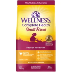 Wellness Small Breed Complete Health Puppy Turkey, Oatmeal & Salmon Meal Recipe Dry Dog Food