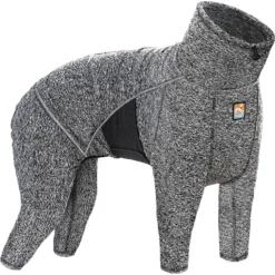 Kurgo Stowe Base Layer Dog Sweater, Heather Black