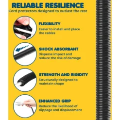 SunGrow Anti Chew Split Wire Rabbit, Cat & Dog Cord Protector, 20-ft -Pawsphoria Sales Store 530958 PT4. AC SS1800 V1657658571