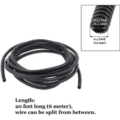 SunGrow Anti Chew Split Wire Rabbit, Cat & Dog Cord Protector, 20-ft -Pawsphoria Sales Store 530958 PT6. AC SS1800 V1652821307