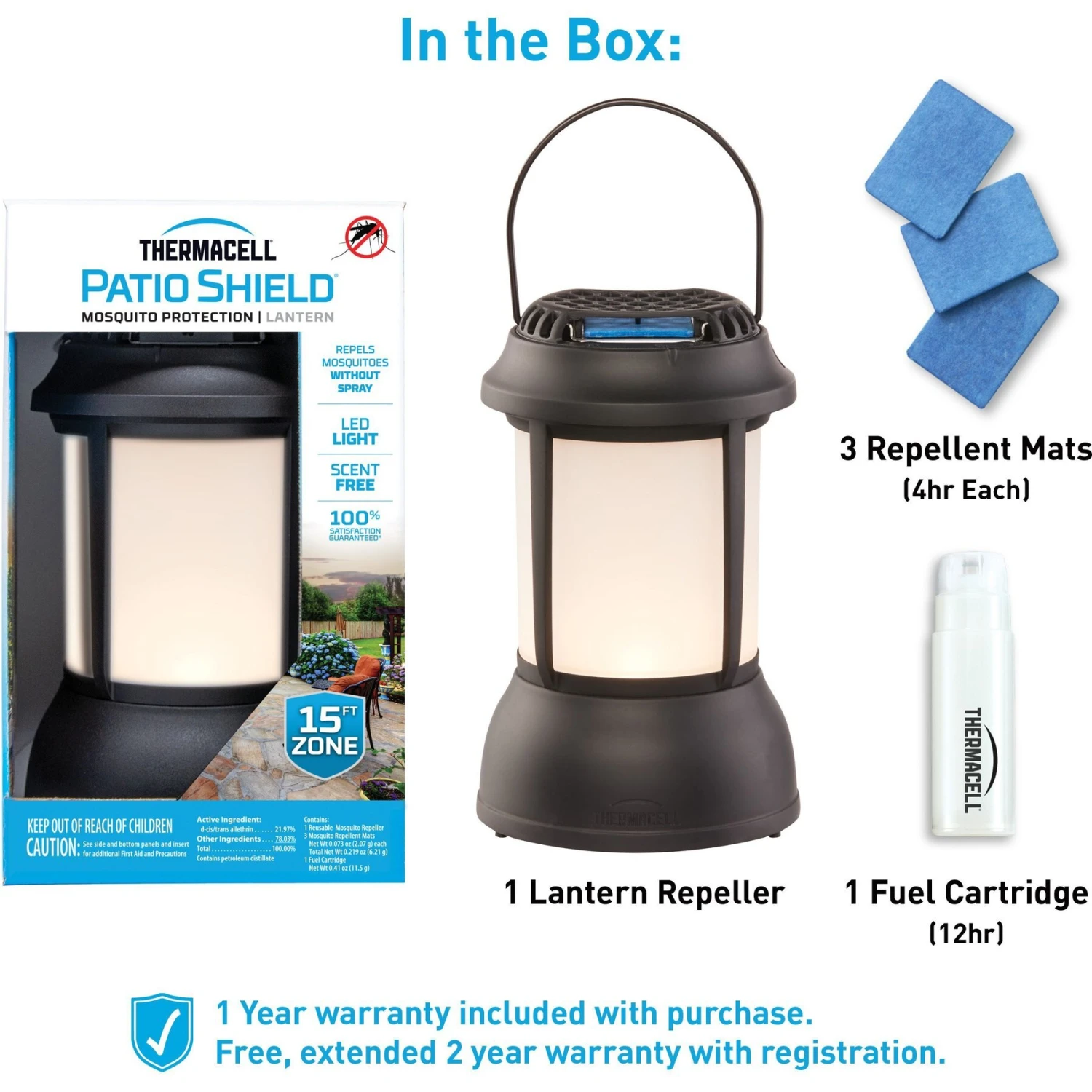 Thermacell Patio Shield Mosquito Repellent Mini Lantern 2 Thermacell Patio Shield Mosquito Repellent Mini Lantern - Image 2