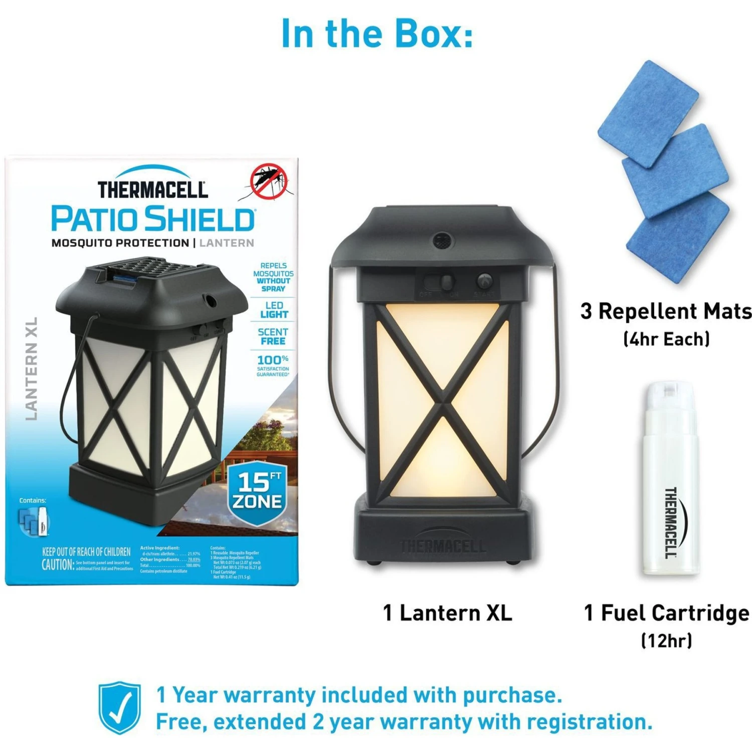 Thermacell Patio Shield Lantern Mosquito Repellent 2 Thermacell Patio Shield Lantern Mosquito Repellent - Image 2