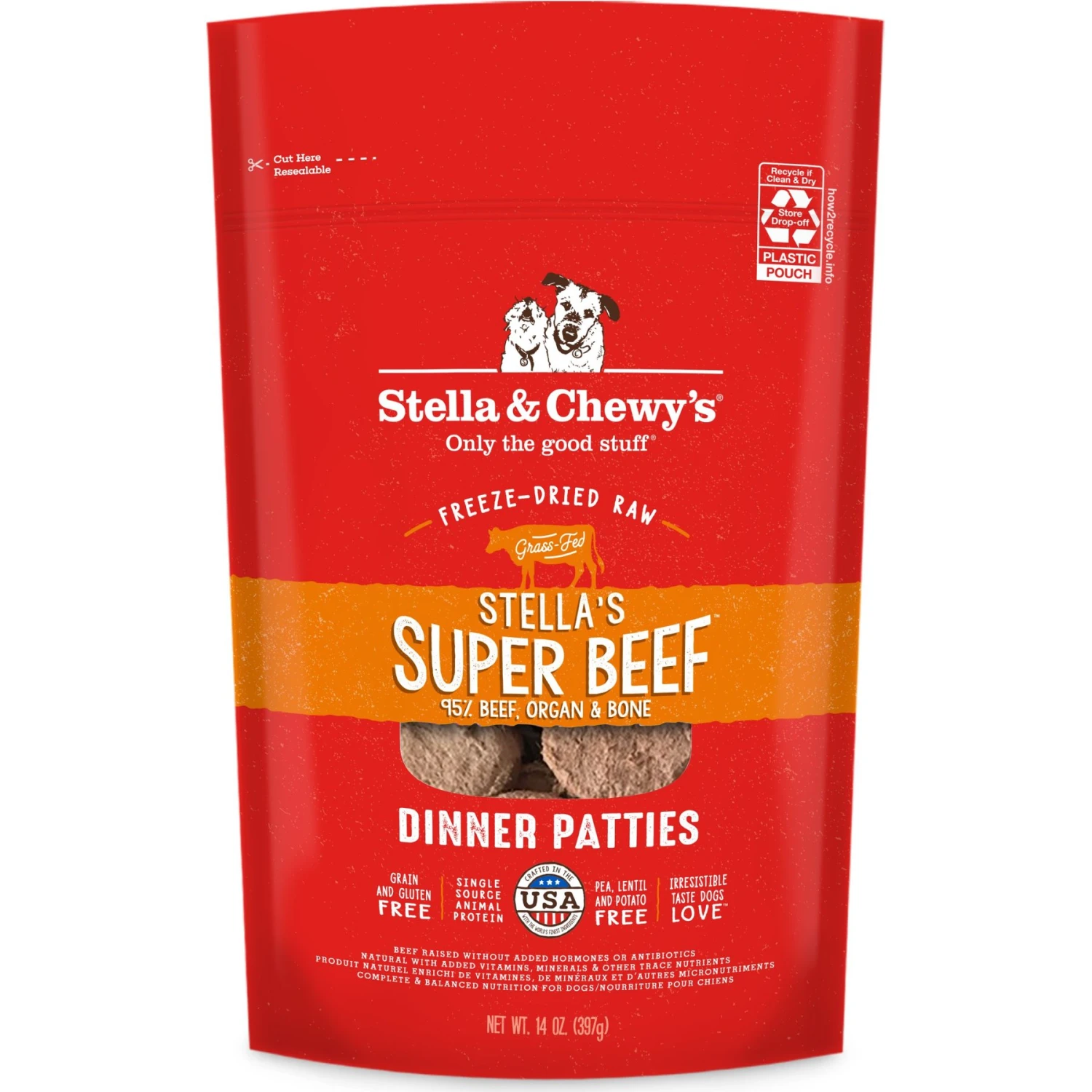 Stella & Chewy's Surf 'N Turf Dinner Patties Freeze-Dried Raw Dog Food & Stella & Chewy's Stella's Super Beef Dinner Patties Freeze-Dried Raw Dog Food 2 Stella & Chewy's Surf 'N Turf Dinner Patties Freeze-Dried Raw Dog Food & Stella & Chewy's Stella's Super Beef Dinner Patties Freeze-Dried Raw Dog Food - Image 2