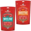 Stella & Chewy's Stella's Solutions Skin & Coat Boost Freeze-Dried Raw Grass-Fed Lamb & Wild-Caught Salmon Dinner Morsels Dog Food & Stella & Chewy's Stella's Solutions Digestive Boost Freeze-Dried Raw Grass-Fed Beef Dinner Morsels Dog Food