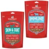 Stella & Chewy's Stella's Solutions Skin & Coat Boost Freeze-Dried Raw Grass-Fed Lamb & Wild-Caught Salmon Dinner Morsels Dog Food & Stella & Chewy's Stella's Solutions Immune Boost Freeze-Dried Raw Grass-Fed Lamb Dinner Morsels Dog Food