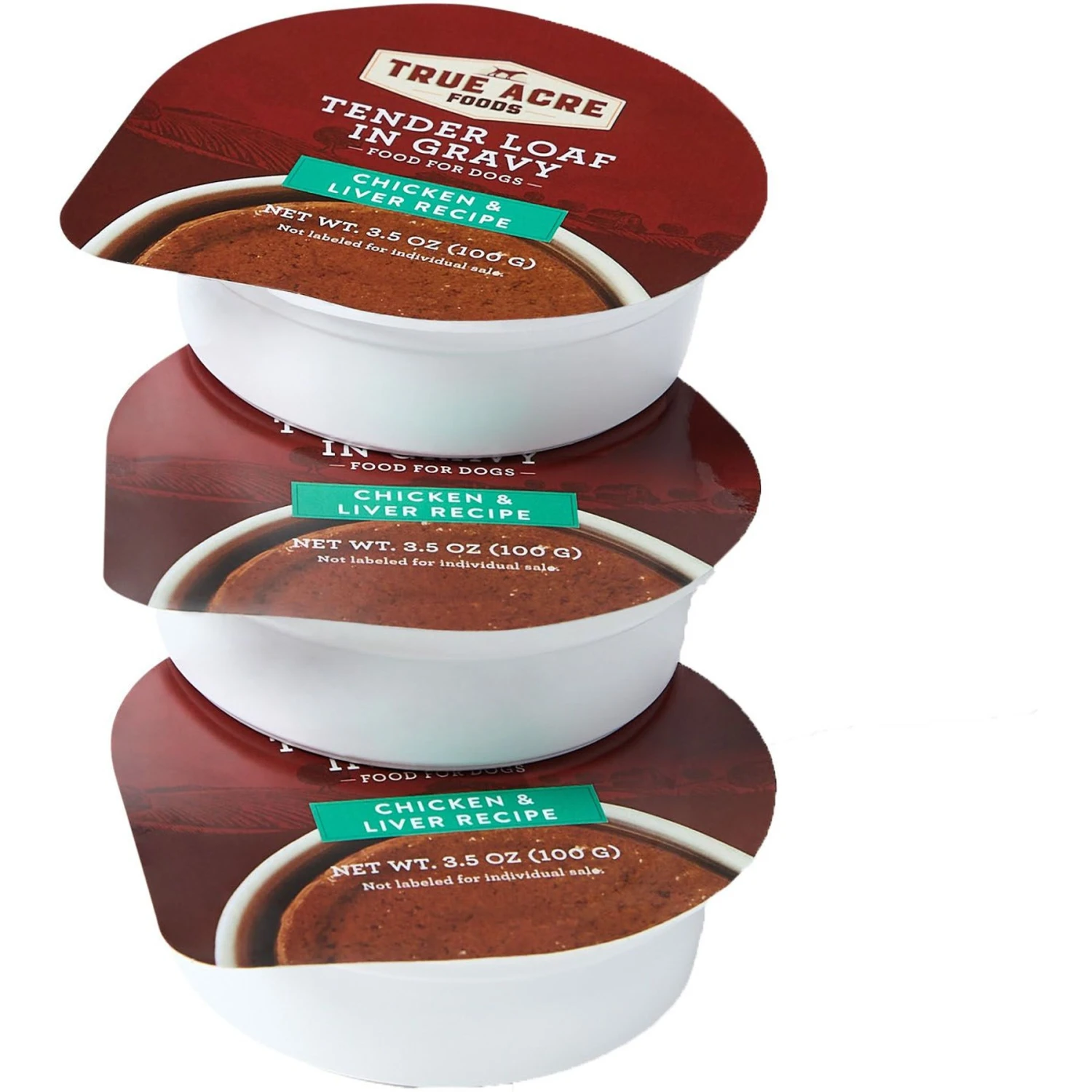 True Acre Foods Chicken & Liver Recipe Tender Loaf In Gravy, Wet Dog Food Cups 2 True Acre Foods Chicken & Liver Recipe Tender Loaf In Gravy, Wet Dog Food Cups - Image 2