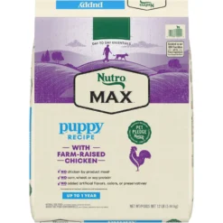 Nutro Max Puppy Farm-Raised Chicken Recipe Natural Dry Dog Food, 12-lb Bag