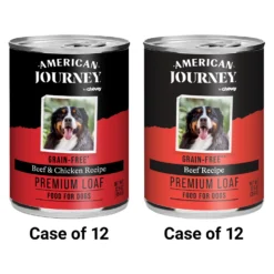 American Journey Beef Recipe Grain-Free Canned Dog Food & American Journey Beef & Chicken Recipe Grain-Free Canned Dog Food