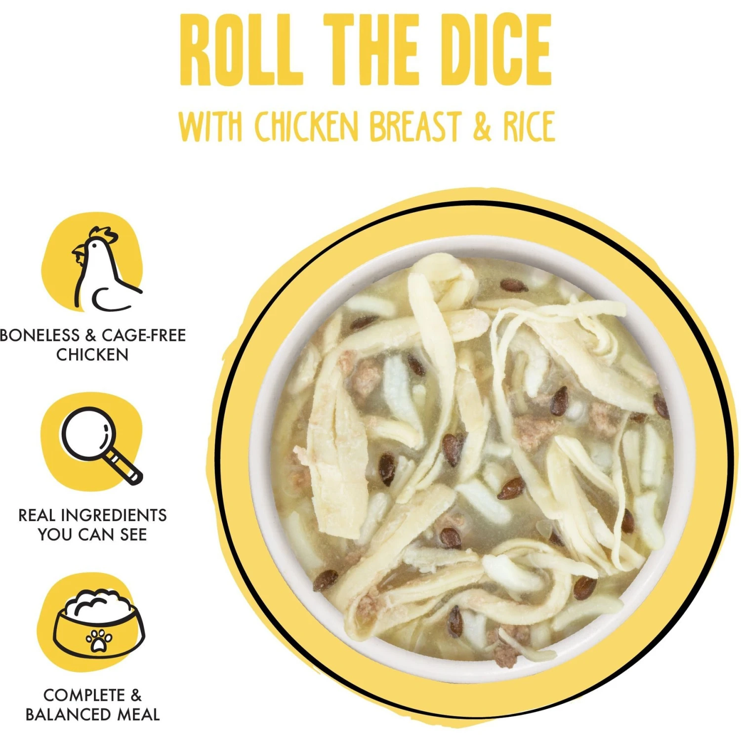 Weruva Best Fido Friend Fun Size Meals Roll The Dice Wet Dog Food, 2.75-oz Cup, Case Of 12 3 Weruva Best Fido Friend Fun Size Meals Roll The Dice Wet Dog Food, 2.75-oz Cup, Case Of 12 - Image 3