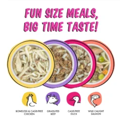 Weruva Best Fido Friend Fun Size Meals Fun Size Sampler Variety Pack Wet Dog Food, 2.75-oz Cup, Case Of 8 -Pawsphoria Sales Store 578302 PT4. AC SS1800 V1694465162