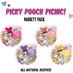 Weruva Best Fido Friend Fun Size Meals Picky Pooch Picnic Variety Pack Wet Dog Food, 2.75-oz Cup, Case Of 8 -Pawsphoria Sales Store 578318 PT2. AC SS1800 V1694455089