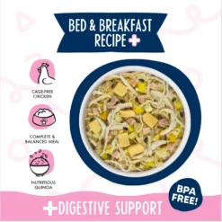 Weruva Meals 'n More Natural Wet Dog Food, Bed & Breakfast Plus Digestive Support, 3.5-oz Cup, 12 Count 11 Weruva Meals 'n More Natural Wet Dog Food, Bed & Breakfast Plus Digestive Support, 3.5-oz Cup, 12 Count -Pawsphoria Sales Store 578430 PT2. AC SS1800 V1695931863