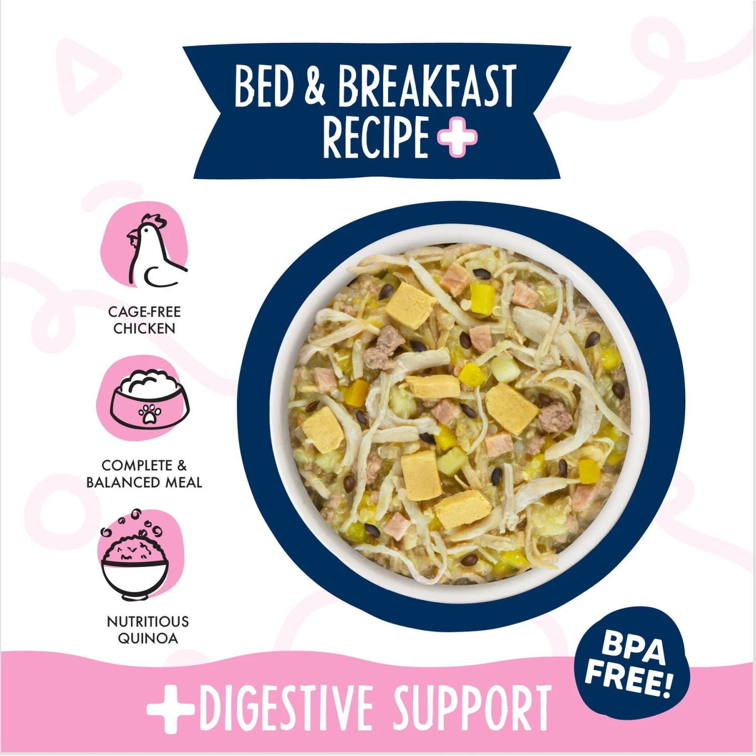 Weruva Meals 'n More Natural Wet Dog Food, Bed & Breakfast Plus Digestive Support, 3.5-oz Cup, 12 Count 3 Weruva Meals 'n More Natural Wet Dog Food, Bed & Breakfast Plus Digestive Support, 3.5-oz Cup, 12 Count - Image 3