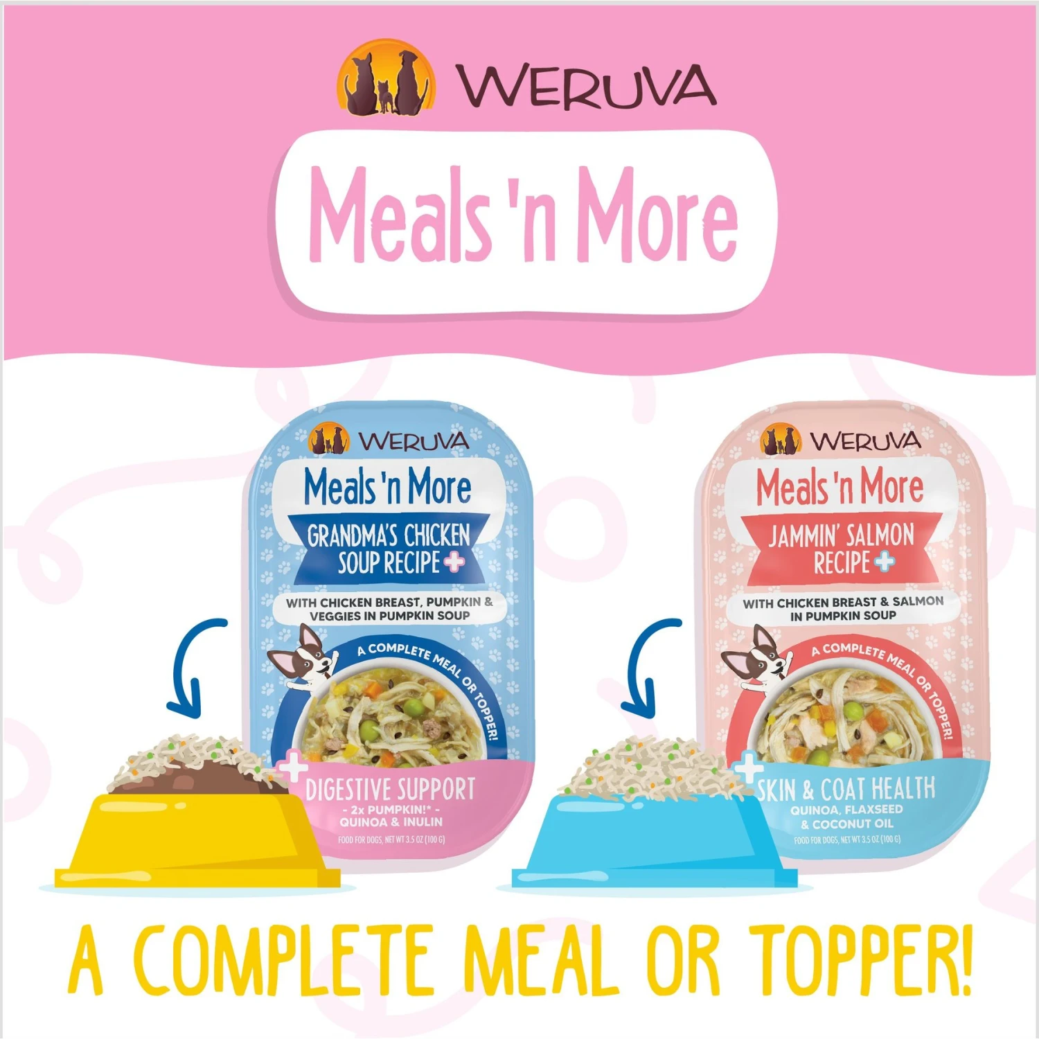 Weruva Meals 'n More Natural Wet Dog Food, Bed & Breakfast Plus Digestive Support, 3.5-oz Cup, 12 Count 7 Weruva Meals 'n More Natural Wet Dog Food, Bed & Breakfast Plus Digestive Support, 3.5-oz Cup, 12 Count - Image 7