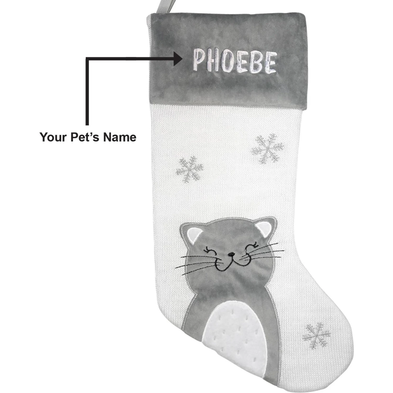 Frisco Personalized Happy Cat Holiday Cat Stocking 3 Frisco Personalized Happy Cat Holiday Cat Stocking - Image 3