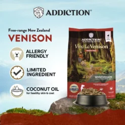 Addiction Grain-Free Viva La Venison Dry Dog Food -Pawsphoria Sales Store 60108 PT2. AC SS1800 V1672947921