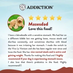 Addiction Grain-Free Viva La Venison Dry Dog Food -Pawsphoria Sales Store 60108 PT4. AC SS1800 V1672946958