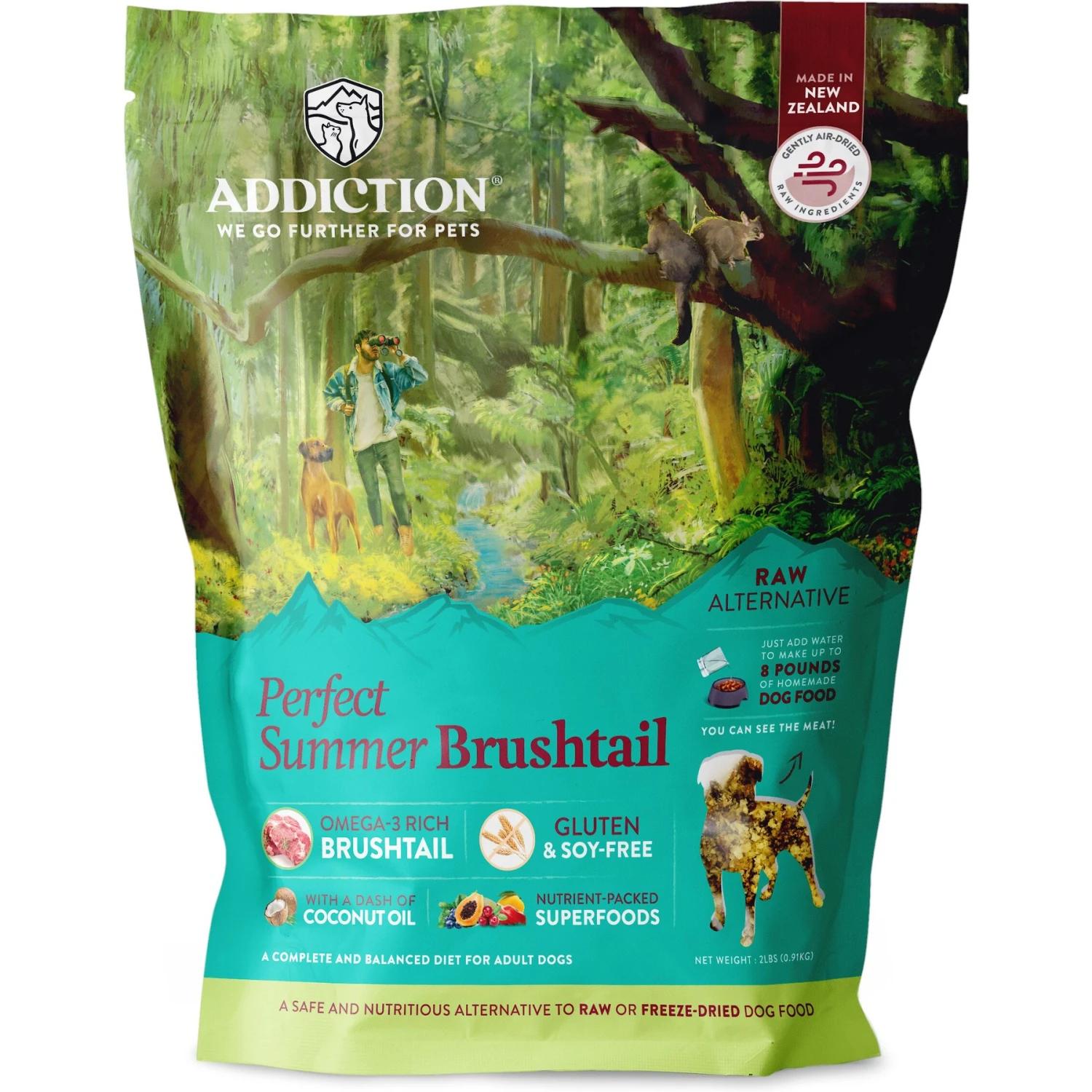 Addiction Perfect Summer Brushtail Raw Dehydrated Dog Food 1 Addiction Perfect Summer Brushtail Raw Dehydrated Dog Food