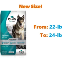 Nulo Freestyle Limited+ Salmon Recipe Grain-Free Puppy & Adult Dry Dog Food & Nulo FreeStyle Variety Pack Dog Food Topper -Pawsphoria Sales Store 608054 PT3. AC SS1800 V1660923737