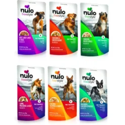 Nulo Freestyle Limited+ Salmon Recipe Grain-Free Puppy & Adult Dry Dog Food & Nulo FreeStyle Variety Pack Dog Food Topper -Pawsphoria Sales Store 608054 PT5. AC SS1800 V1660923348