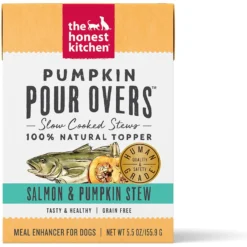 The Honest Kitchen Pumpkin POUR OVERS Turkey & Pumpkin Stew Wet Dog Food Topper & The Honest Kitchen Pumpkin POUR OVERS Salmon & Pumpkin Stew Wet Dog Food Topper -Pawsphoria Sales Store 609870 PT5. AC SS1800 V1660745725