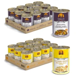Weruva Paw Lickin' Chicken In Gravy Grain-Free Canned Dog Food & Weruva Steak Frites Dinner With Beef, Pumpkin & Sweet Potatoes In Gravy Grain-Free Canned Dog Food