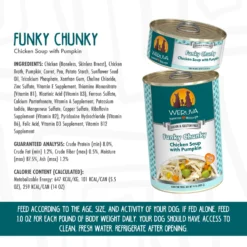 Weruva Paw Lickin' Chicken In Gravy Grain-Free Canned Dog Food & Weruva Funky Chunky Chicken Soup With Pumpkin Grain-Free Canned Dog Food -Pawsphoria Sales Store 611526 PT7. AC SS1800 V1661528815