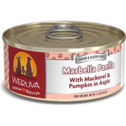 Weruva Cirque De La Mer With Tuna & Veggies In Pumpkin Soup Grain-Free Canned Dog Food & Weruva Marbella Paella With Mackerel & Pumpkin In Aspic Grain-Free Canned Dog Food -Pawsphoria Sales Store 611806 PT6. AC SS1800 V1661548670