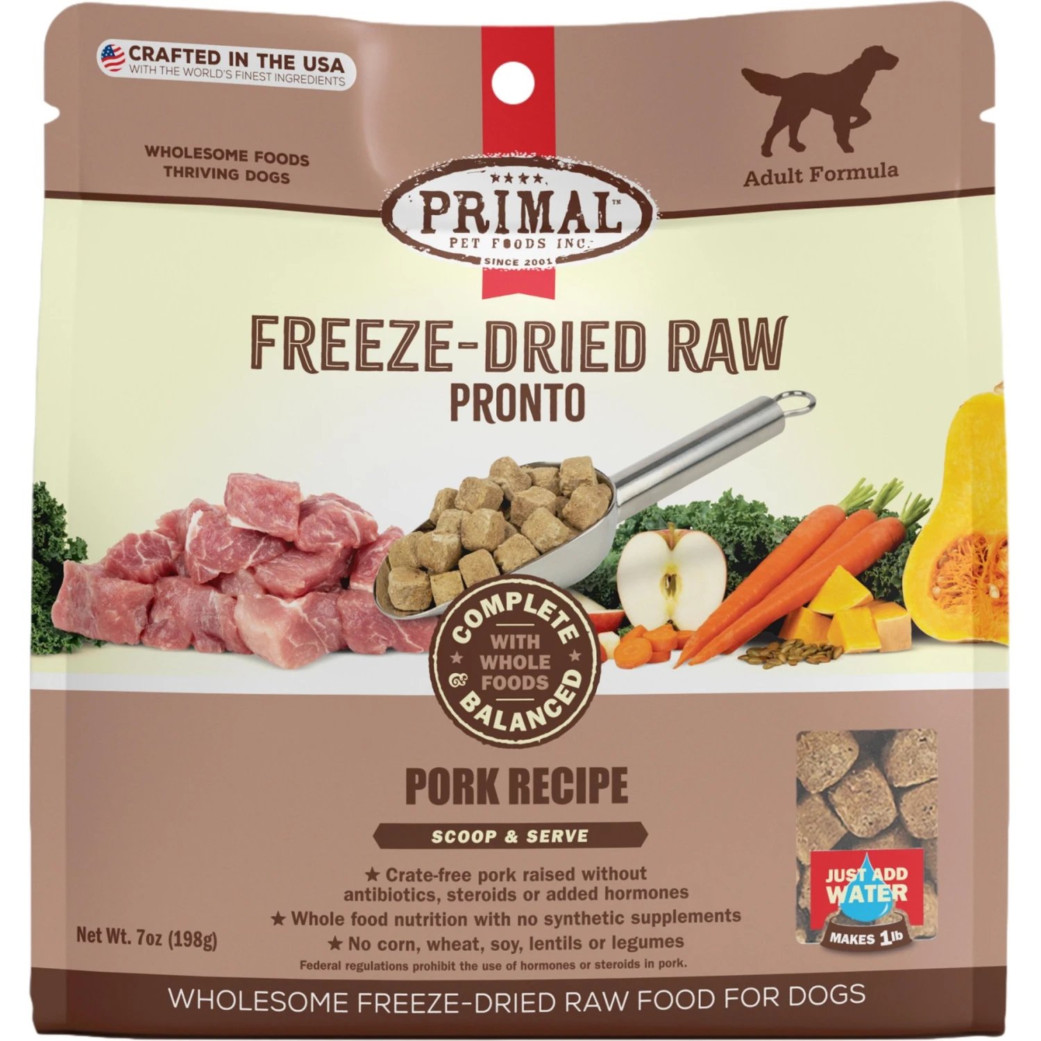 Primal Raw Pronto Pork Recipe Dog Freeze-Dried Food 1 Primal Raw Pronto Pork Recipe Dog Freeze-Dried Food