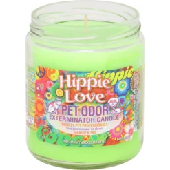 Pet Odor Exterminator Hippie Love Deodorizing Candle