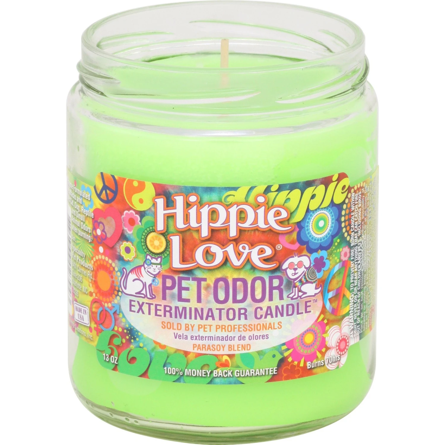 Pet Odor Exterminator Hippie Love Deodorizing Candle 1 Pet Odor Exterminator Hippie Love Deodorizing Candle