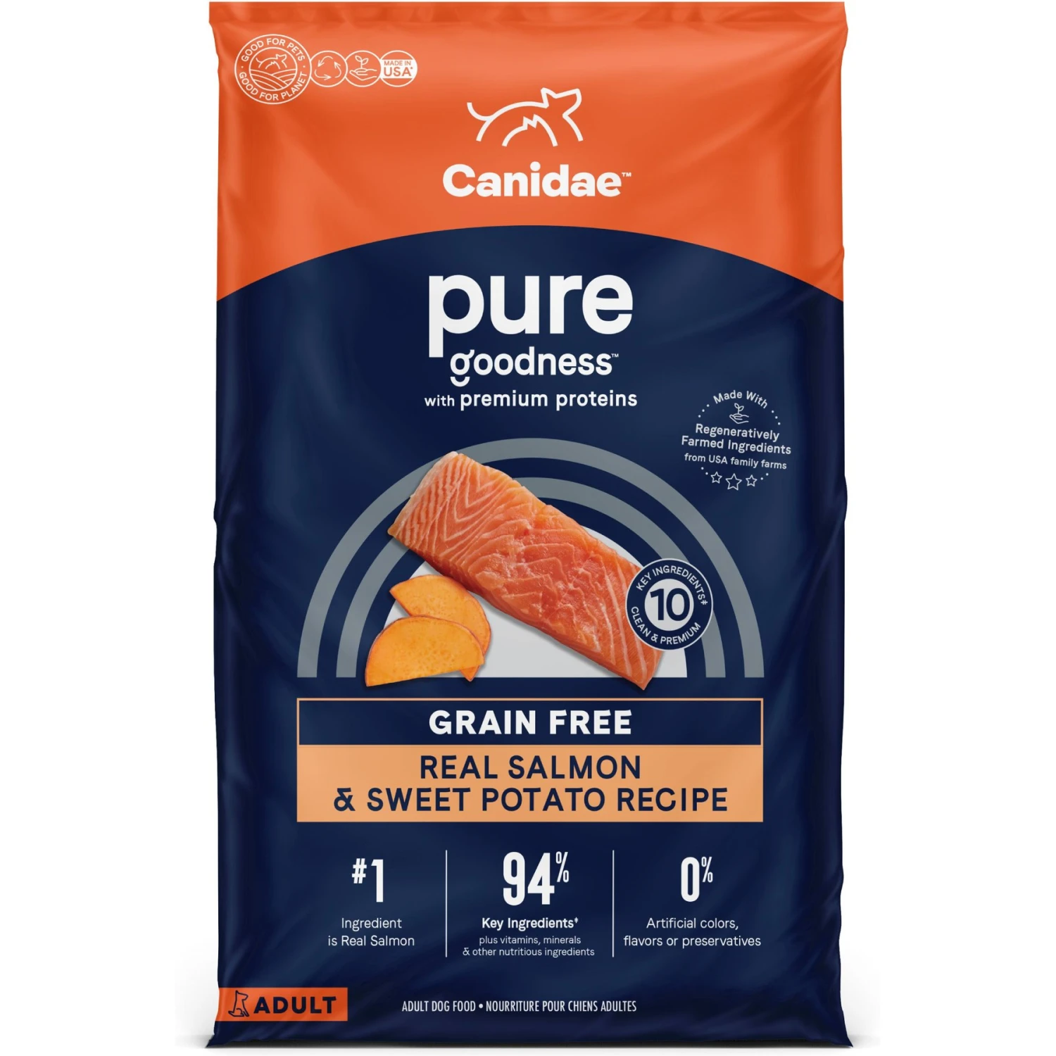 CANIDAE Pure Goodness Real Duck & Sweet Potato Recipe Dry Dog Food & CANIDAE Grain-Free PURE Limited Ingredient Salmon & Sweet Potato Recipe Dry Dog Food 2 CANIDAE Pure Goodness Real Duck & Sweet Potato Recipe Dry Dog Food & CANIDAE Grain-Free PURE Limited Ingredient Salmon & Sweet Potato Recipe Dry Dog Food - Image 2
