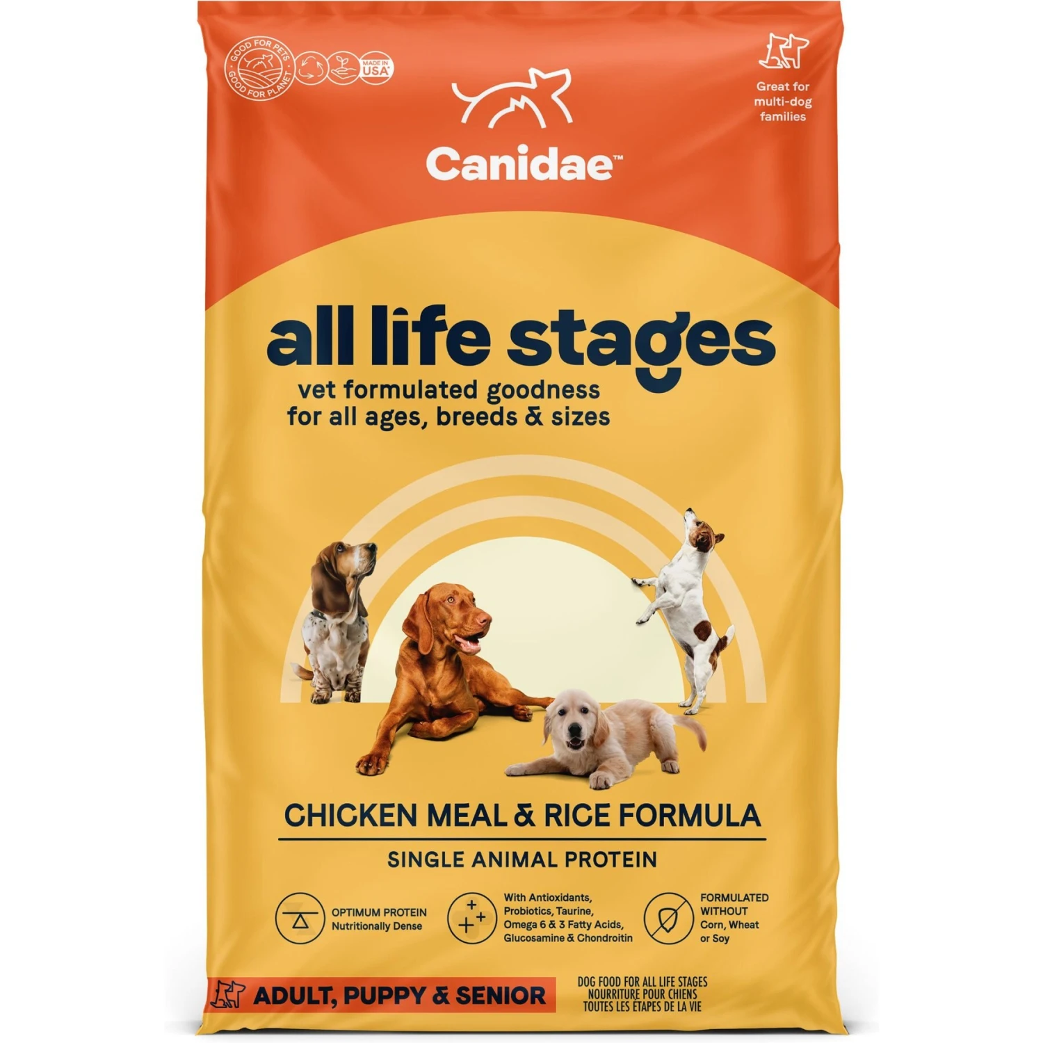 CANIDAE All Life Stages Chicken Meal & Rice Formula Dry Dog Food & CANIDAE All Life Stages Chicken & Rice Formula Canned Dog Food 2 CANIDAE All Life Stages Chicken Meal & Rice Formula Dry Dog Food & CANIDAE All Life Stages Chicken & Rice Formula Canned Dog Food - Image 2