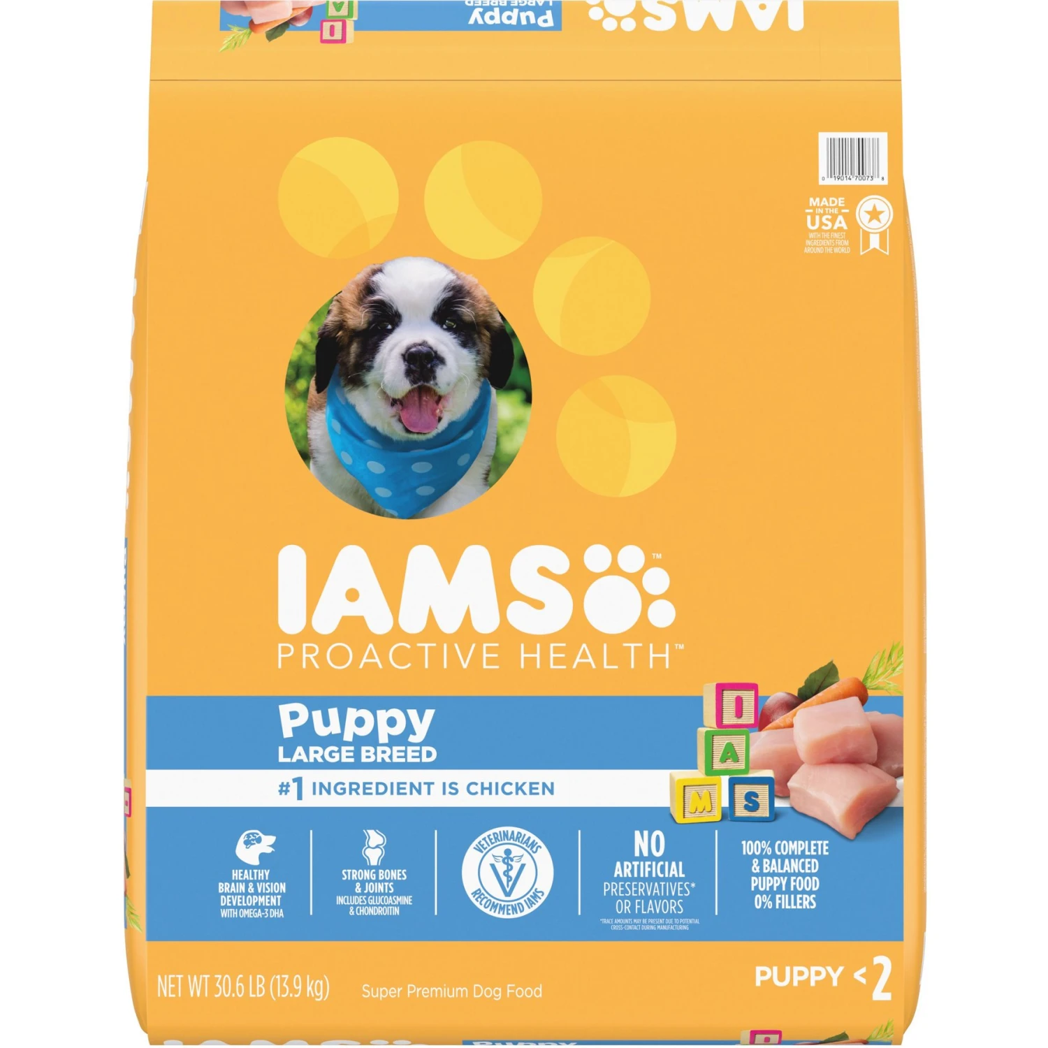Iams Proactive Health Large Breed Puppy High Protein DHA Formula With Real Chicken Dry Dog Food 1 Iams Proactive Health Large Breed Puppy High Protein DHA Formula With Real Chicken Dry Dog Food