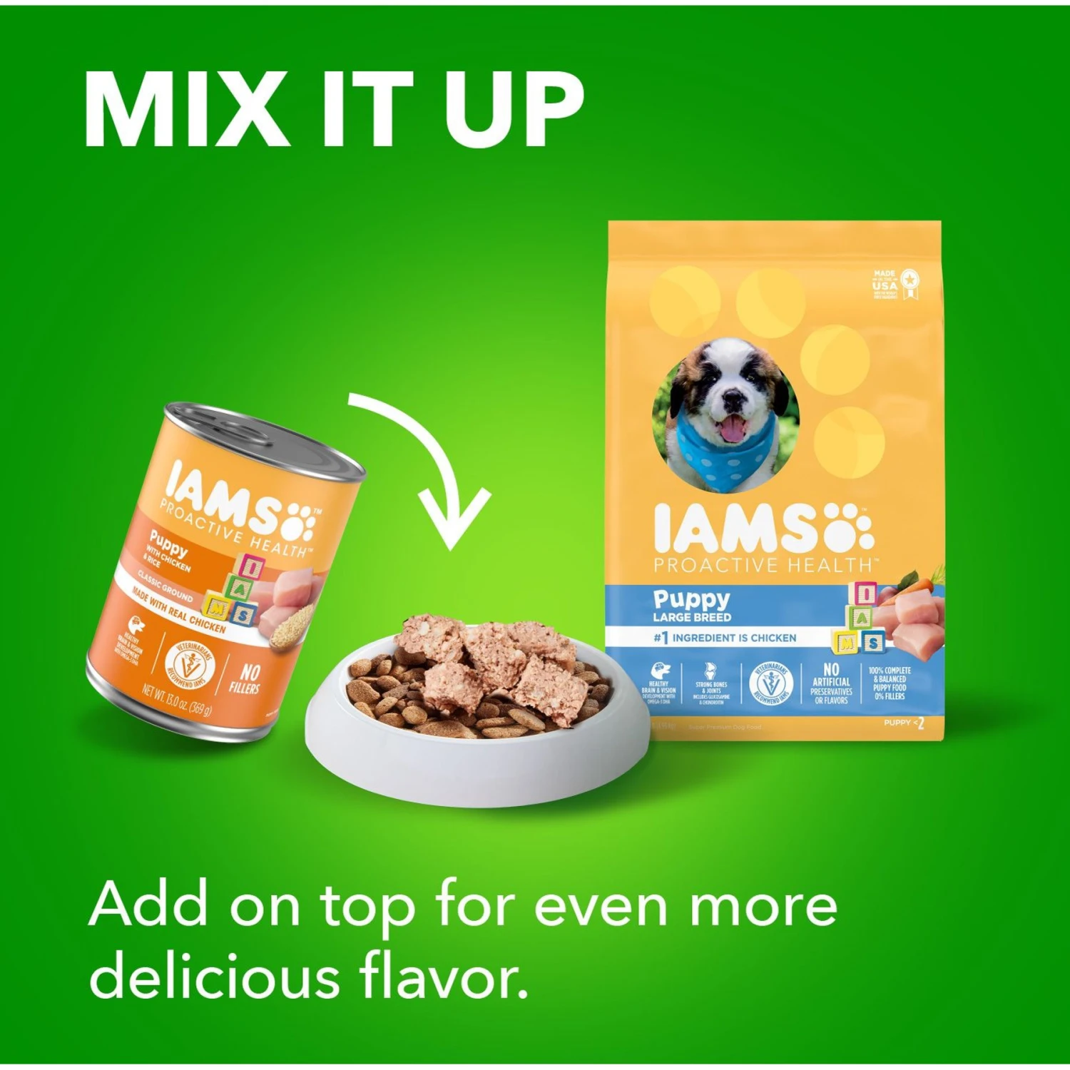 Iams Proactive Health Large Breed Puppy High Protein DHA Formula With Real Chicken Dry Dog Food 9 Iams Proactive Health Large Breed Puppy High Protein DHA Formula With Real Chicken Dry Dog Food - Image 9