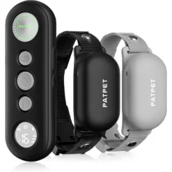 PATPET P680 Lightweight Remote Dog Training Collar, Black, 2 Count