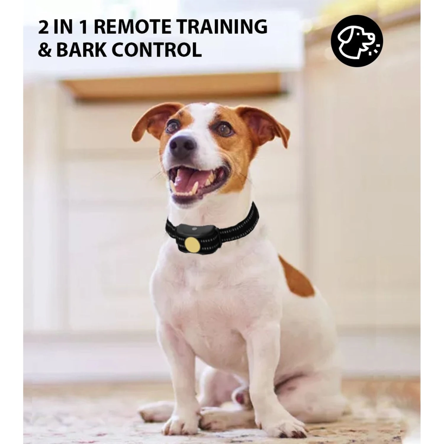 GroovyPets 650 Yard Auto Anti-bark Remote Dog Training Shock Collar, Black 3 GroovyPets 650 Yard Auto Anti-bark Remote Dog Training Shock Collar, Black - Image 3