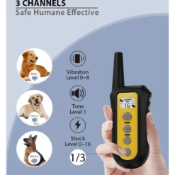 GroovyPets 650 Yard Auto Anti-bark Remote Dog Training Shock Collar, Black 12 GroovyPets 650 Yard Auto Anti-bark Remote Dog Training Shock Collar, Black -Pawsphoria Sales Store 654750 PT3. AC SS1800 V1670622392