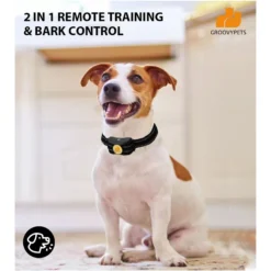 GroovyPets T221 650 Yard Auto Anti-bark Remote Dog Training Replacement Shock Collar, Black -Pawsphoria Sales Store 654782 PT2. AC SS1800 V1670622396