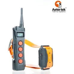 Aetertek AT-919C 1100 Yard Ultra Range Rechargeable Waterproof Auto Anti-Bark Dog Remote Training Shock Collar, Black